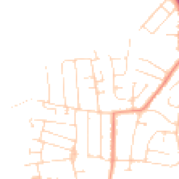 Daytime road noise heatmap for NG12 5LS