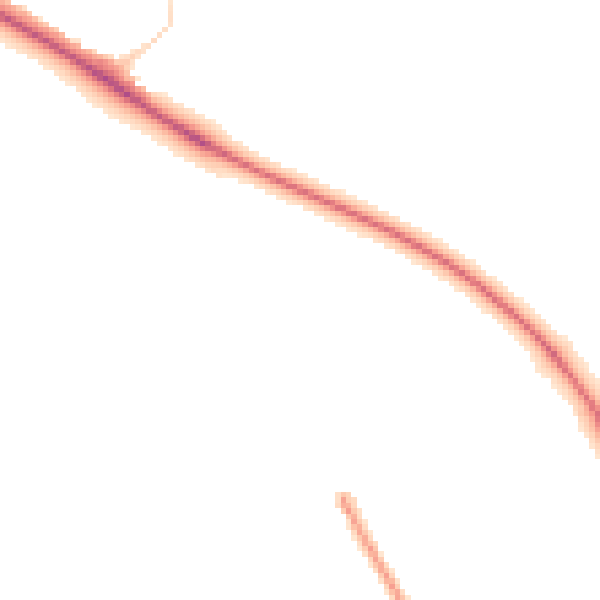 Night-time road noise heatmap for NG12 5LZ
