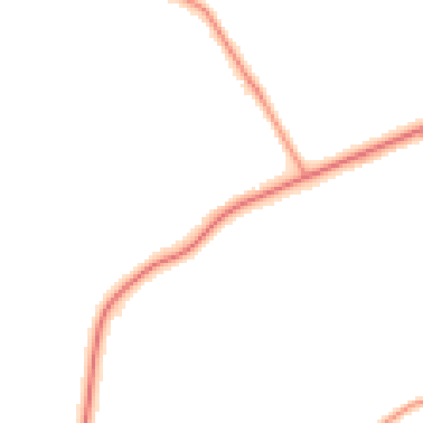 Daytime road noise heatmap for NG12 5NX