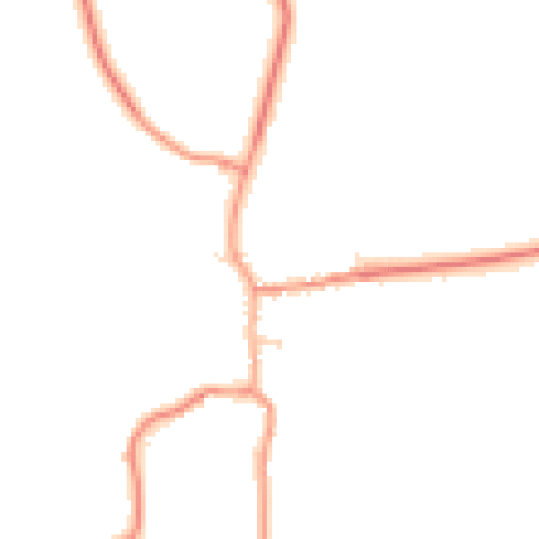 Daytime road noise heatmap for NG12 5PL