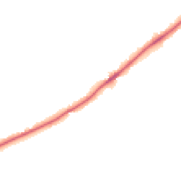 Night-time road noise heatmap for NG14 5AH