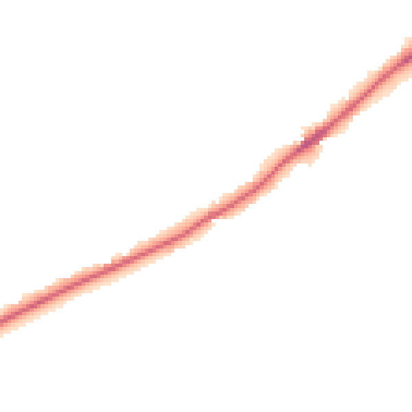Night-time road noise heatmap for NG14 5AL