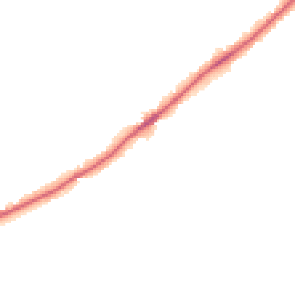 Night-time road noise heatmap for NG14 5AN