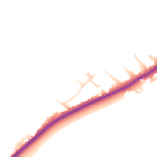 Daytime road noise heatmap for NG14 5BA
