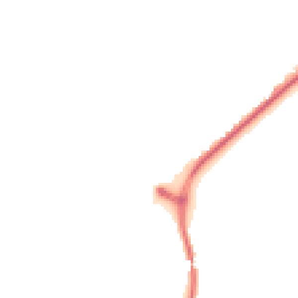 Night-time road noise heatmap for NG14 5BE