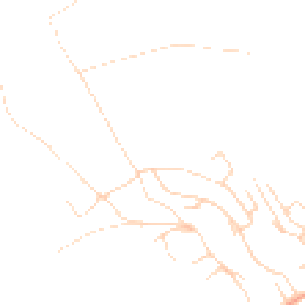 Daytime road noise heatmap for NG14 5BT