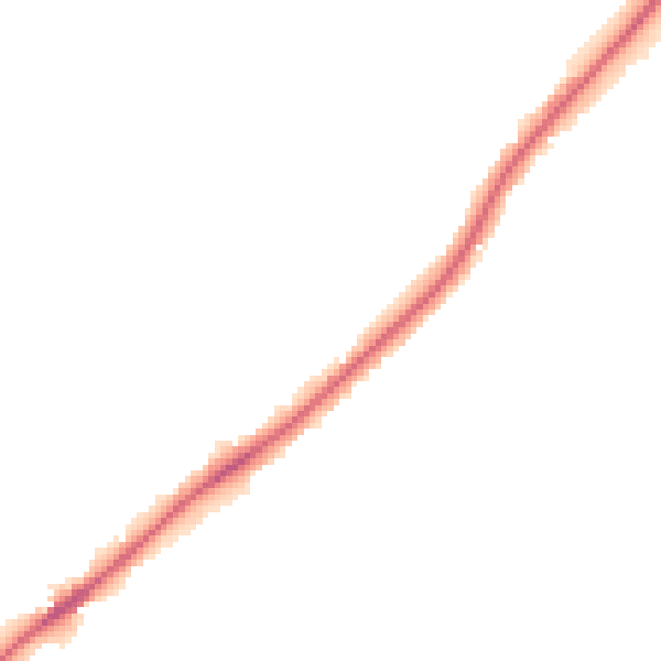 Night-time road noise heatmap for NG14 5ER
