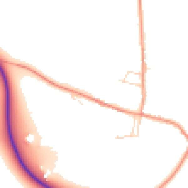 Daytime road noise heatmap for NG14 6AG