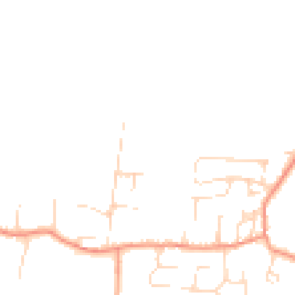 Daytime road noise heatmap for NG14 6BT