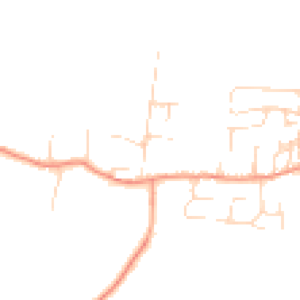 Daytime road noise heatmap for NG14 6BW