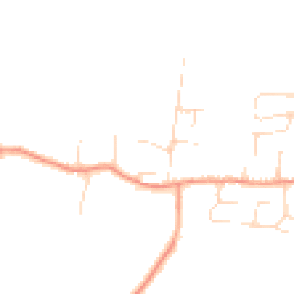 Daytime road noise heatmap for NG14 6BY