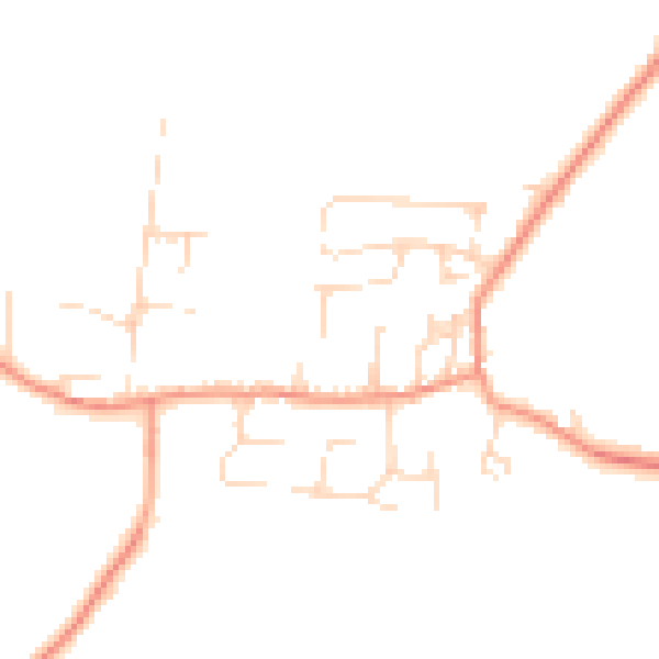 Daytime road noise heatmap for NG14 6BZ