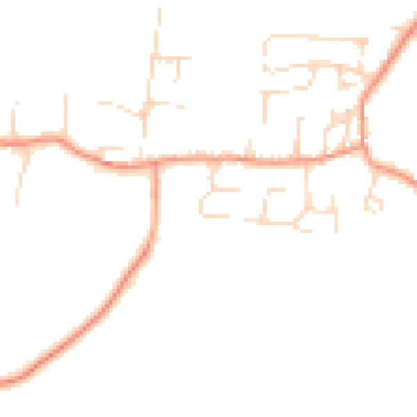 Daytime road noise heatmap for NG14 6DQ