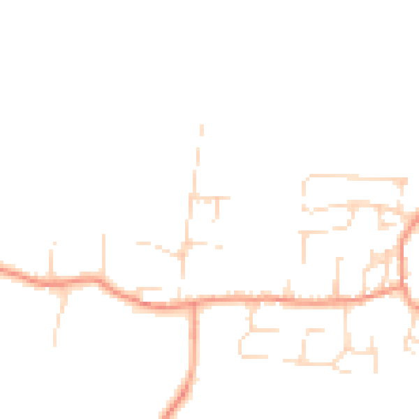 Daytime road noise heatmap for NG14 6DR
