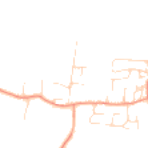 Daytime road noise heatmap for NG14 6DS