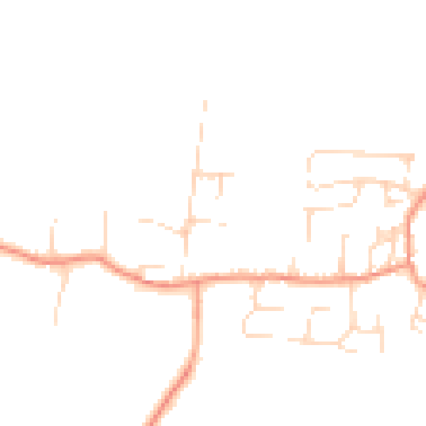 Daytime road noise heatmap for NG14 6DU