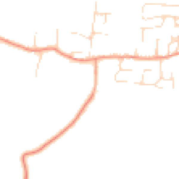 Daytime road noise heatmap for NG14 6DX