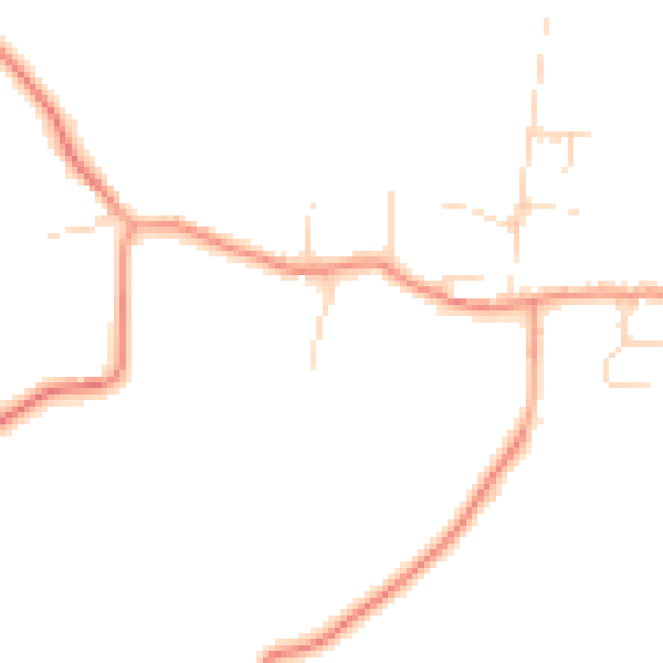 Daytime road noise heatmap for NG14 6EB