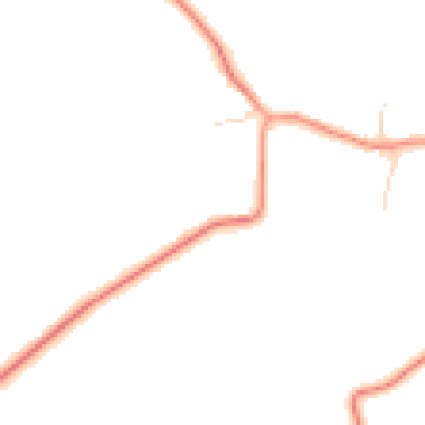 Daytime road noise heatmap for NG14 6EF