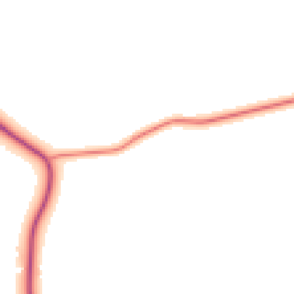 Daytime road noise heatmap for NG14 6EH
