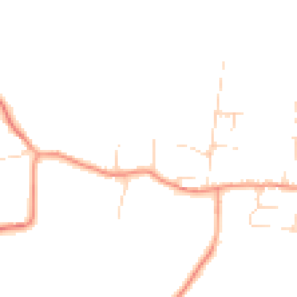 Daytime road noise heatmap for NG14 6EJ