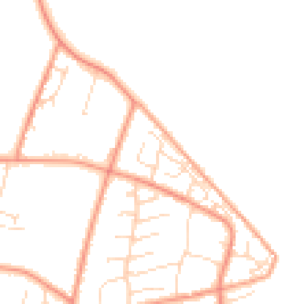 Daytime road noise heatmap for NG14 6JP