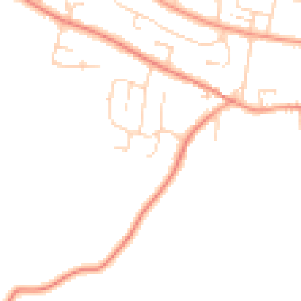 Daytime road noise heatmap for NG14 6QB