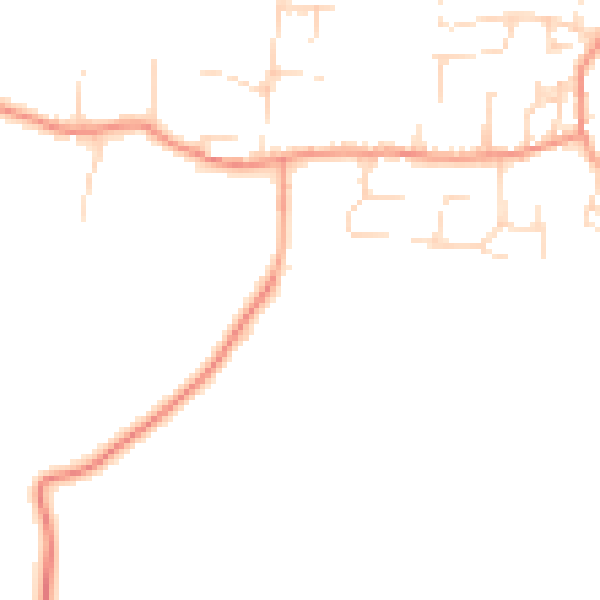 Daytime road noise heatmap for NG14 6RX