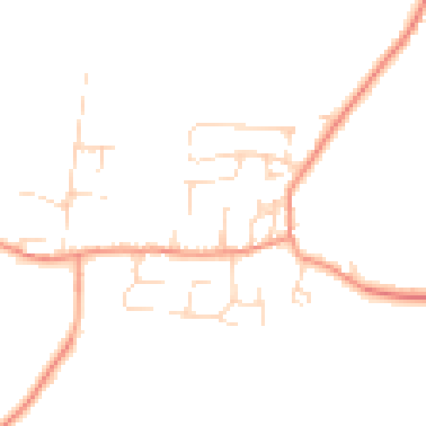 Daytime road noise heatmap for NG14 6SG