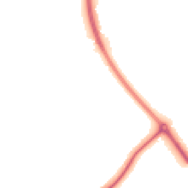 Night-time road noise heatmap for NG14 7AU