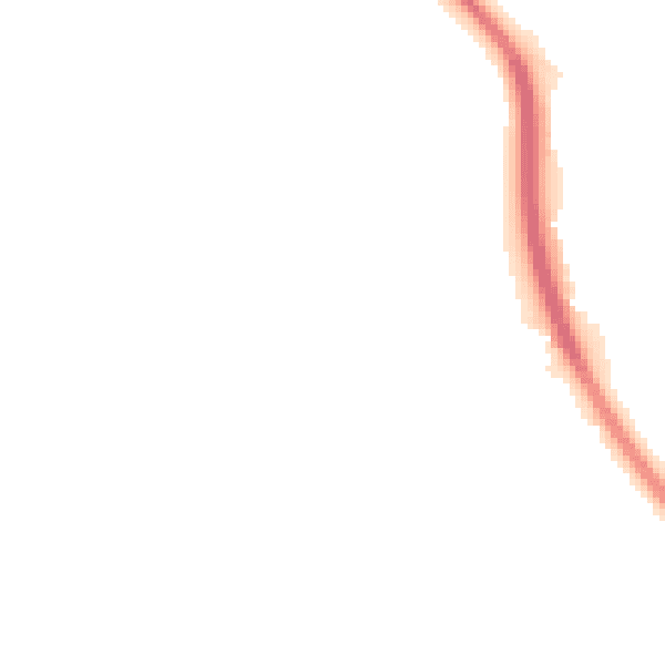 Night-time road noise heatmap for NG14 7AZ
