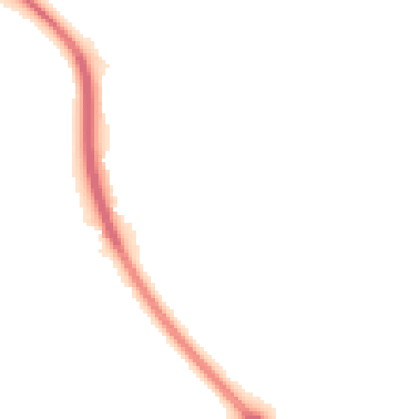 Night-time road noise heatmap for NG14 7BB