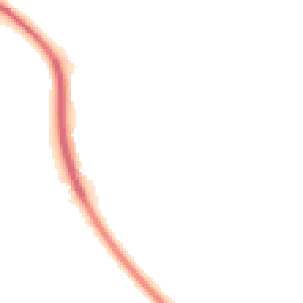 Night-time road noise heatmap for NG14 7BG