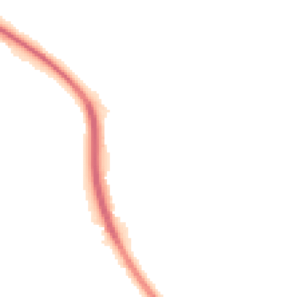 Night-time road noise heatmap for NG14 7BL