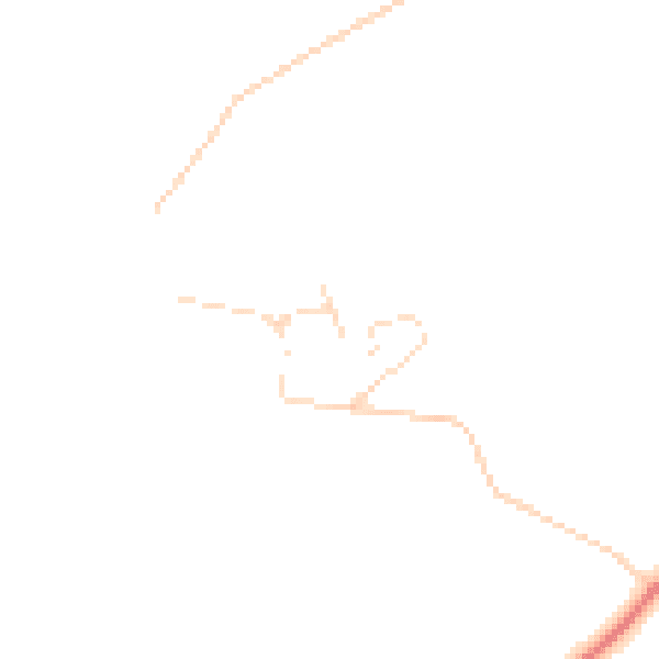 Daytime road noise heatmap for NG14 7DB
