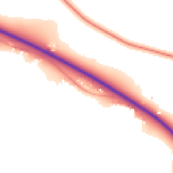 Daytime road noise heatmap for NG14 7DG