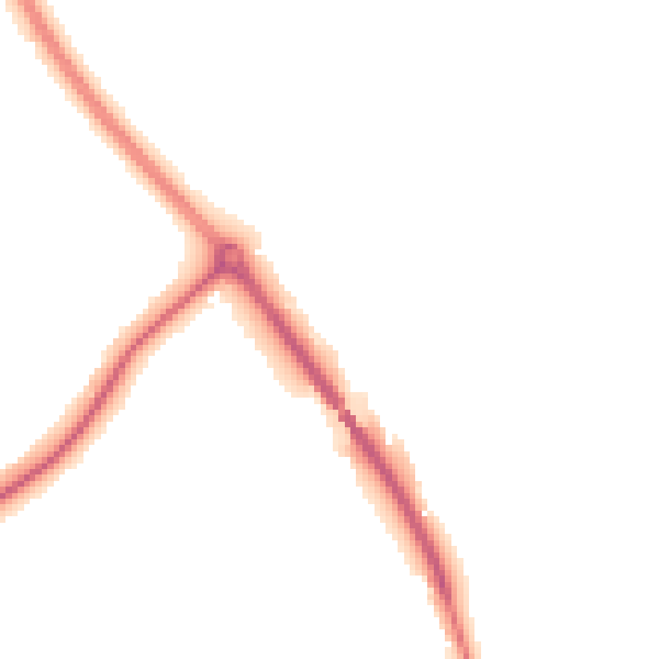 Night-time road noise heatmap for NG14 7DY