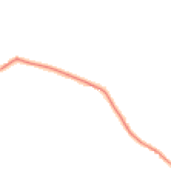 Daytime road noise heatmap for NG14 7EB