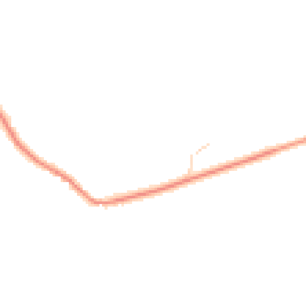 Daytime road noise heatmap for NG14 7EE