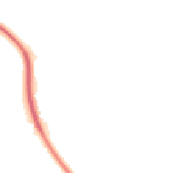 Night-time road noise heatmap for NG14 7EL