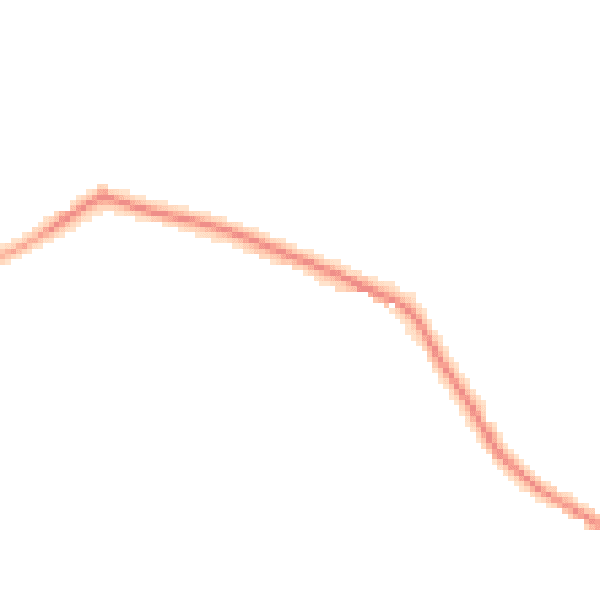 Daytime road noise heatmap for NG14 7FD