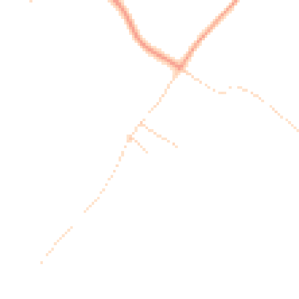 Daytime road noise heatmap for NG14 7FS