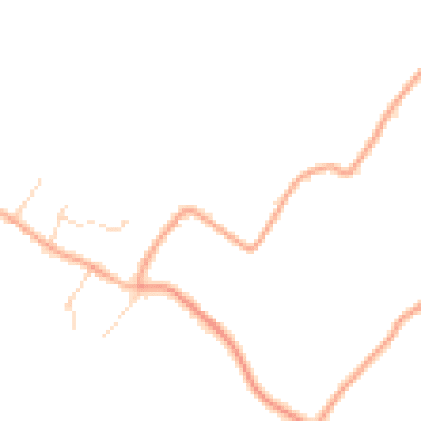 Daytime road noise heatmap for NG14 7GG