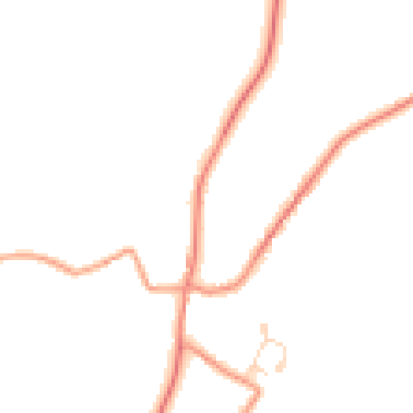 Daytime road noise heatmap for NG14 7GP