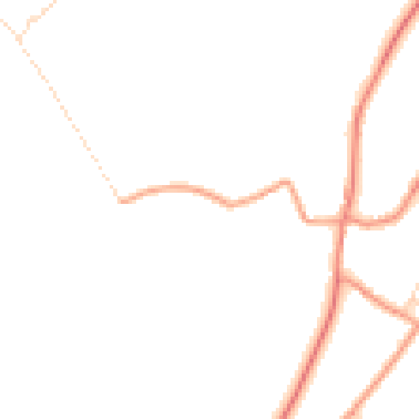 Daytime road noise heatmap for NG14 7GX