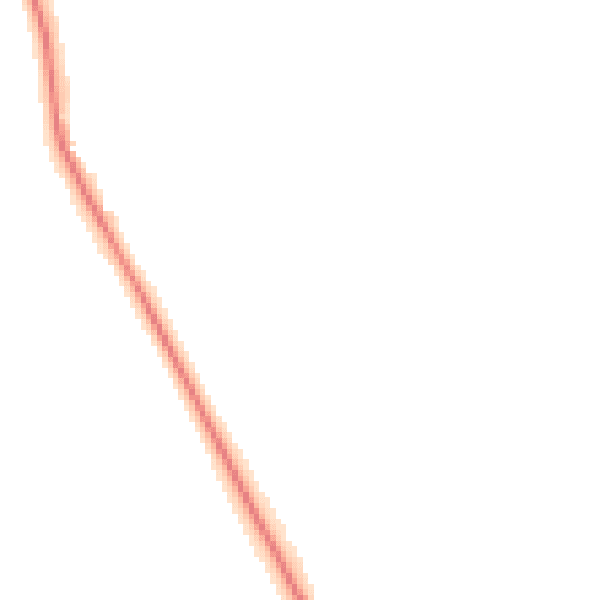 Night-time road noise heatmap for NG14 7HP