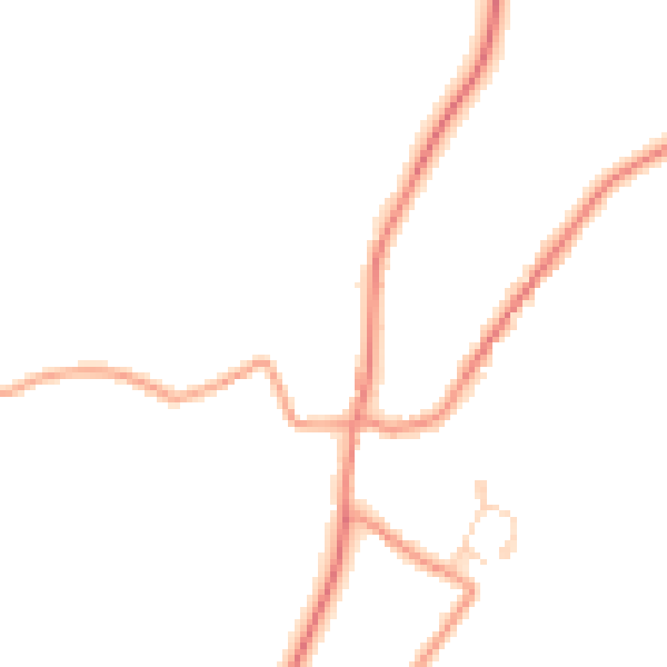 Daytime road noise heatmap for NG14 7HQ