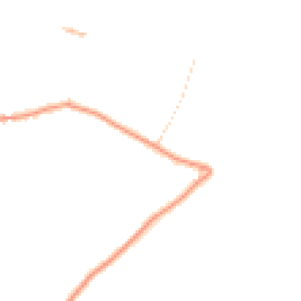 Daytime road noise heatmap for NG14 7JP