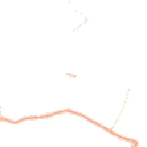 Daytime road noise heatmap for NG14 7JT