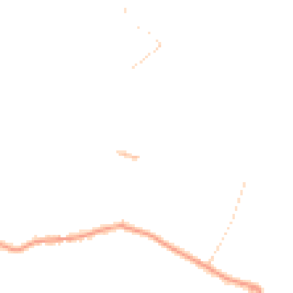 Daytime road noise heatmap for NG14 7JU